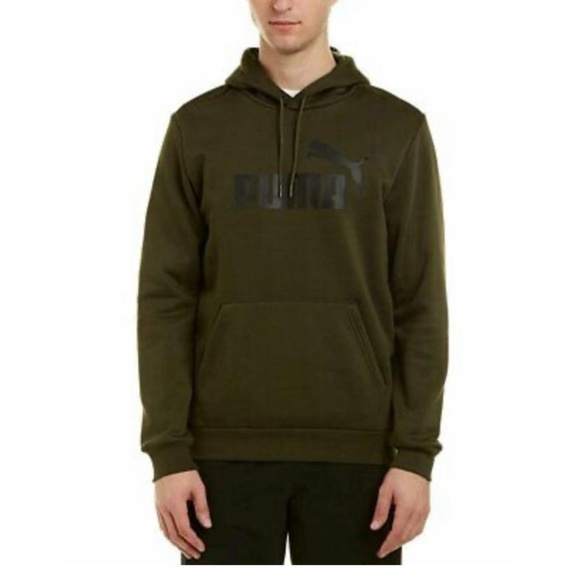 puma olive green hoodie